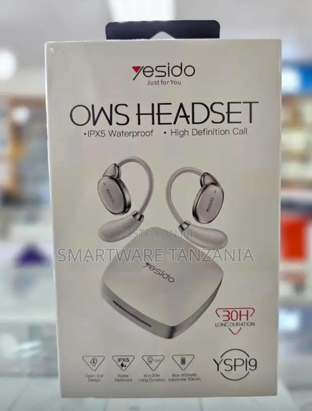 Yesido Ysp19 Ows Open-ear Headset Ipx5 30h Hd Call White in Dar es Salaam, Tanzania