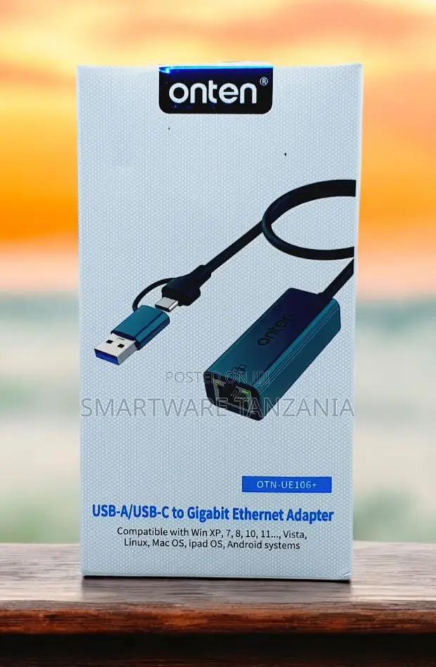 Onten Usb-a Usb-c To Gigabit Ethernet Adapter 1000mbps Multi-os in Dar es Salaam, Tanzania
