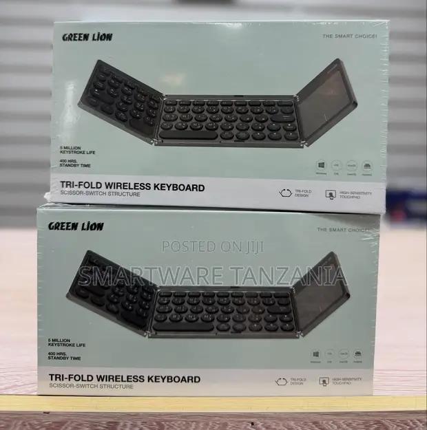Green Lion Tri-fold Wireless Keyboard Touchpad Scissor Switch in Dar es Salaam, Tanzania