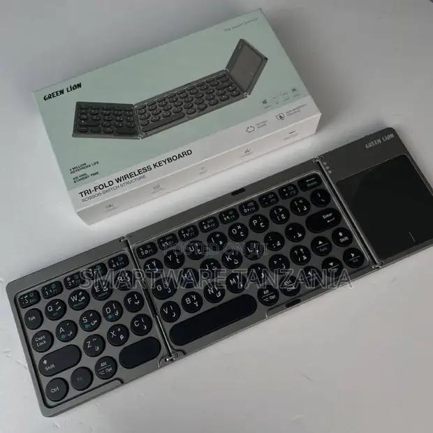 Green Lion Tri-fold Wireless Keyboard With Arabic English Layout in Dar es Salaam, Tanzania