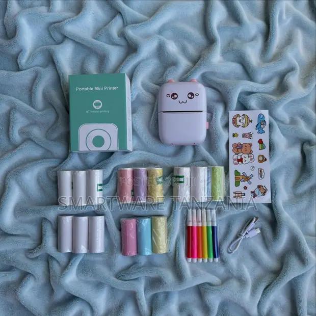Portable Mini Bluetooth Thermal Printer With Paper Rolls And Pens in Dar es Salaam, Tanzania