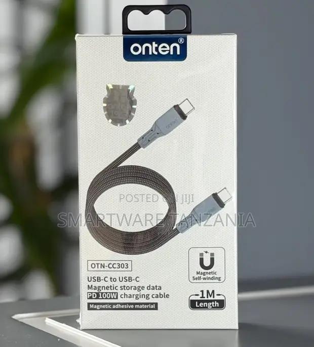 Onten Otn-cc303 Usb-c Magnetic Self-winding Cable Pd 100w 1m in Dar es Salaam, Tanzania