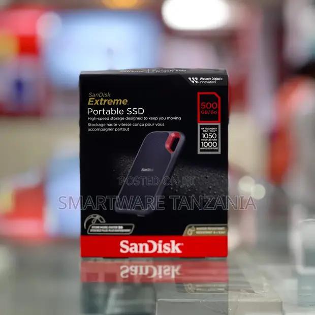 Sandisk Extreme Portable Ssd 500gb 1050mbS Fast And Compact in Dar es Salaam, Tanzania
