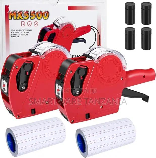 Mx5500 Eos Price Gun Red Twin Pack Labels Ink Rollers Combo in Dar es Salaam, Tanzania