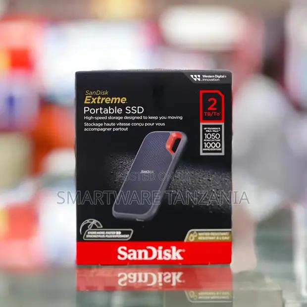 Sandisk Extreme Portable Ssd 2tb 1050mbS Read Water Resistant in Dar es Salaam, Tanzania