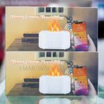 Flame Aroma Humidifier Led Flame Effect App Control Clock in Dar es Salaam, Tanzania