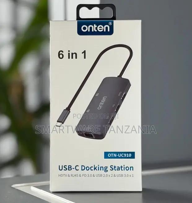 Onten Otn-uc910 6-in-1 Usb-c Dock Hdmi Rj45 Pd Usb 3.0 in Dar es Salaam, Tanzania