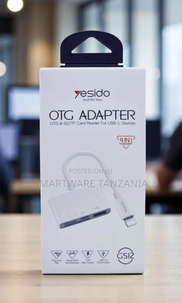 Yesido Gs12 Lightning 4 In 1 Otg Sd Tf Usb3.0 Card Reader in Dar es Salaam, Tanzania