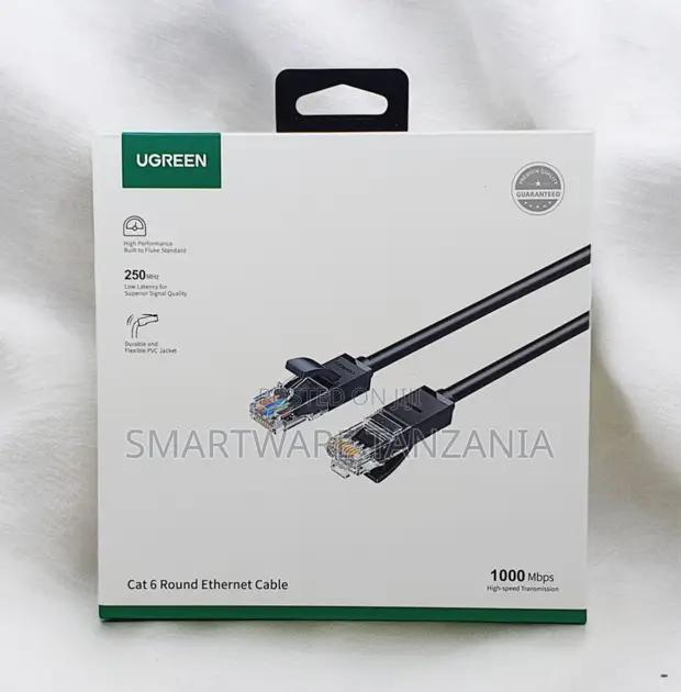 Ugreen Cat6 Round Ethernet Cable 1gbps 250mhz Fluke Tested in Dar es Salaam, Tanzania