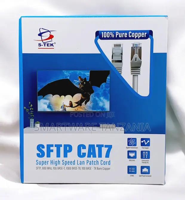S-tek Sftp Cat7 Ethernet Patch Cord 10gbps Pure Copper Rj45 in Dar es Salaam, Tanzania