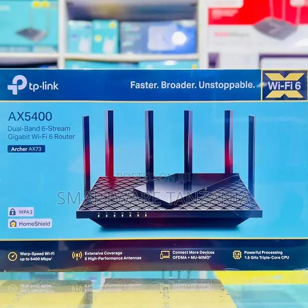 Tp-link Wifi 6 Router (Archer Ax73) Dual Band Gigabit Internet Router in Dar es Salaam, Tanzania