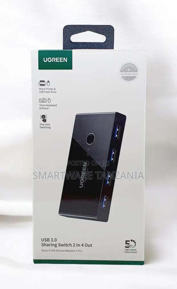 Ugreen Usb 3.0 Sharing Switch 2 In 4 Out 5gbps One-click in Dar es Salaam, Tanzania
