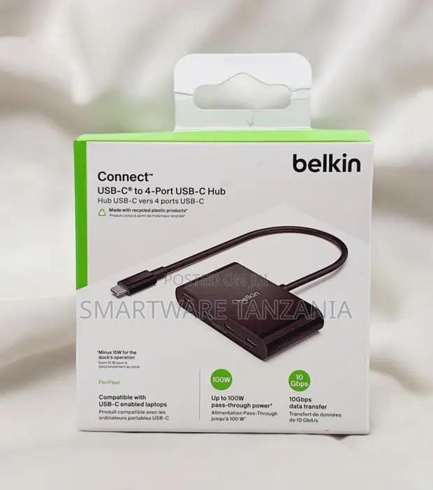 Belkin Connect Usb-c To 4-port Usb-c Hub 100w 10gbps Data in Dar es Salaam, Tanzania