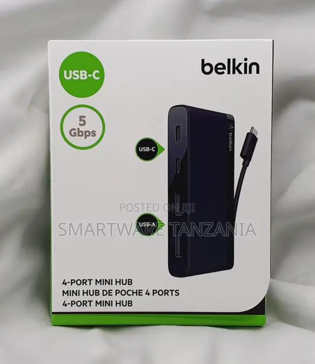 Belkin Typec 4-port Mini Hub 5gbps Type-c And Usb-a Ports in Dar es Salaam, Tanzania