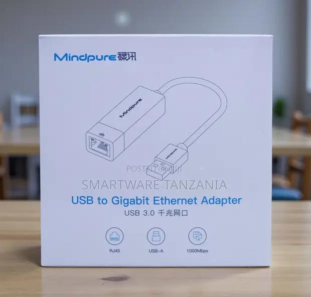 Mindpure Usb 3.0 To Gigabit Ethernet Adapter Rj45 1000mbps in Dar es Salaam, Tanzania