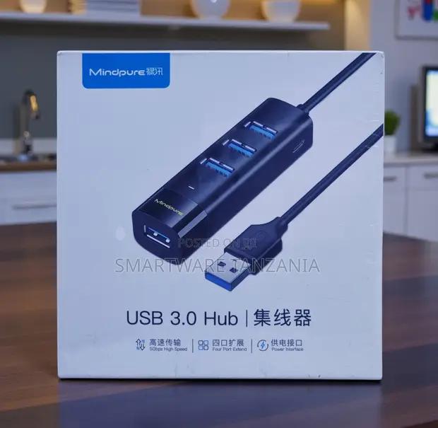Mindpure Usb 3.0 Hub 4 Ports 5gbps Slim Bar Power Interface in Dar es Salaam, Tanzania