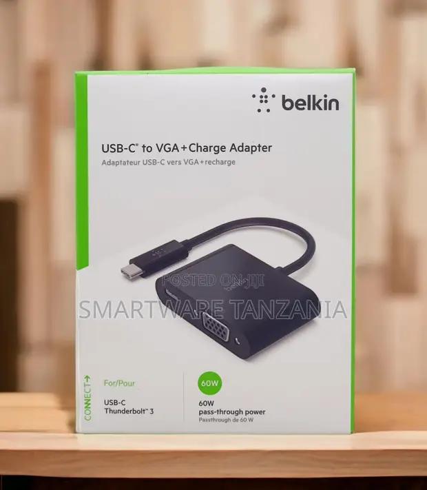 Belkin Usb-c To Vga Charge Adapter 60w Thunderbolt 3 in Dar es Salaam, Tanzania