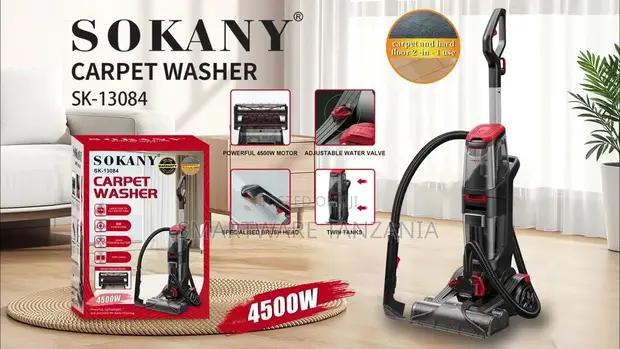 Sokany Sk-13084 Carpet Washer 4500w Twin Tank Red Black in Dar es Salaam, Tanzania