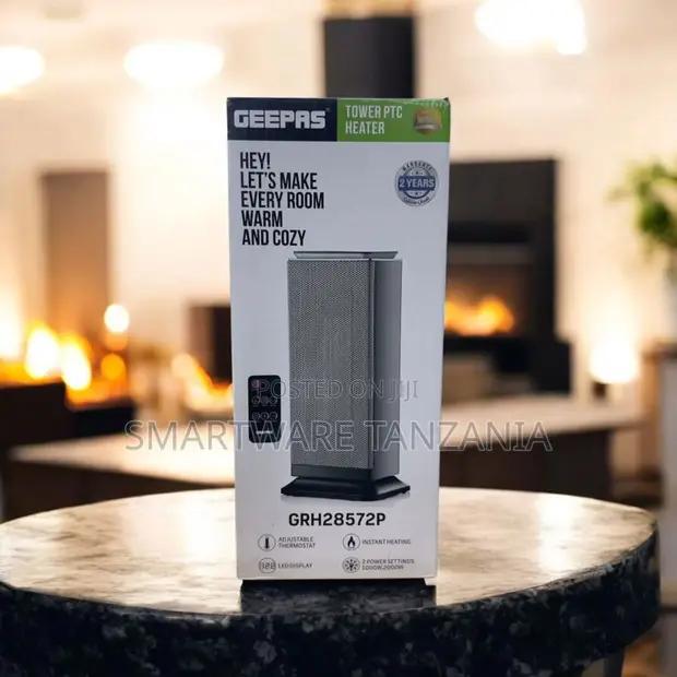 Geepas Grh28572p Tower Ptc Heater Led Display Remote 2000w in Dar es Salaam, Tanzania