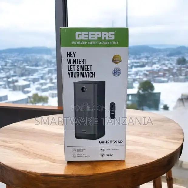 Geepas Grh28596p Digital Ptc Ceramic Heater 2400w Timer in Dar es Salaam, Tanzania