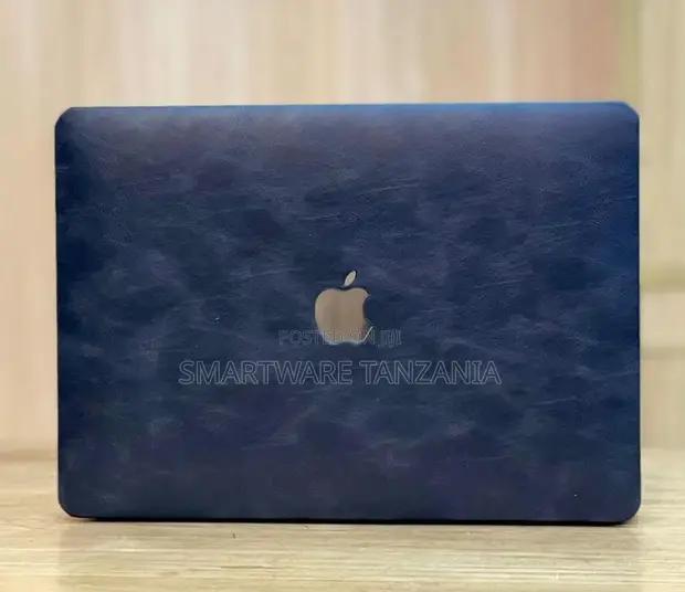 Macbook Hard Case Dark Navy Blue Leather Finish Cover in Dar es Salaam, Tanzania