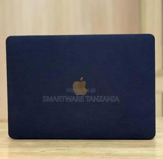 Macbook Hard Case Navy Blue Fabric Linen Texture Cover in Dar es Salaam, Tanzania