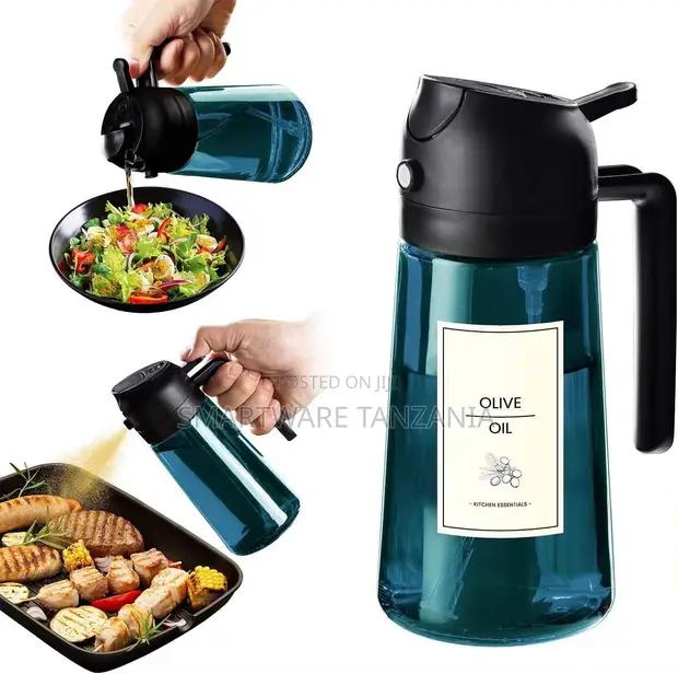 2-in-1 Olive Oil Dispenser Bottle With Spray And Pour Cap in Dar es Salaam, Tanzania