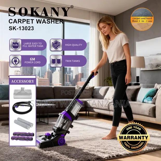 Sokany Sk-13023 Carpet Washer 2000w Purple 2-in-1 Floor in Dar es Salaam, Tanzania