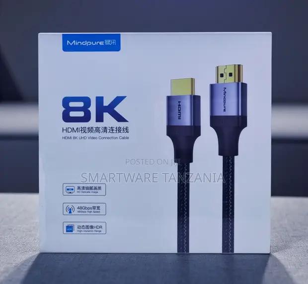 Mindpure Hdmi Uhd Braided Cable 48gbps Hdr 2.1 Lead in Dar es Salaam, Tanzania