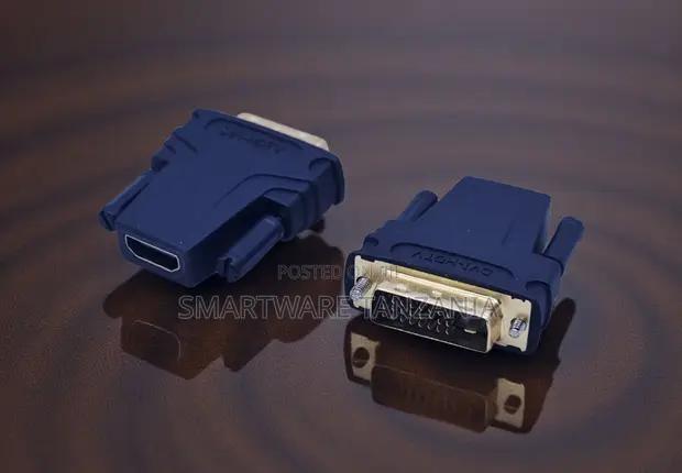 Dvi To Hdmi Adapter Dvi-d Male To Hdmi Female 2 Pack Blue in Dar es Salaam, Tanzania
