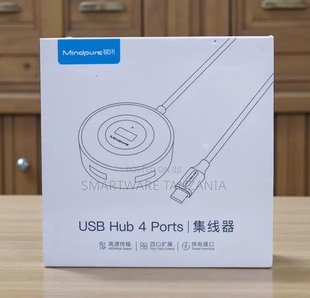 Mindpure Usb Hub 4 Port Round 480mbps Usb-c Cable Design in Dar es Salaam, Tanzania