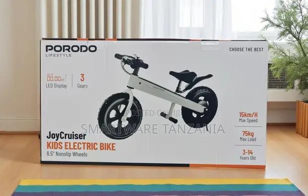 Porodo Joycruiser Kids Electric Bike 15kmH 3 Gears Ages 3-14 in Dar es Salaam, Tanzania