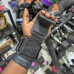 Weightlifting Hook Grips With Wrist Support Strap Black in Dar es Salaam, Tanzania