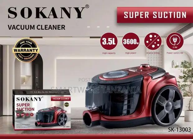 Sokany Sk-13003 3600w Vacuum Cleaner, 3.5 Liter Capacity, Red in Dar es Salaam, Tanzania