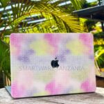Macbook Hard Case Pastel Pink Puzzle Print Pattern Cover in Dar es Salaam, Tanzania