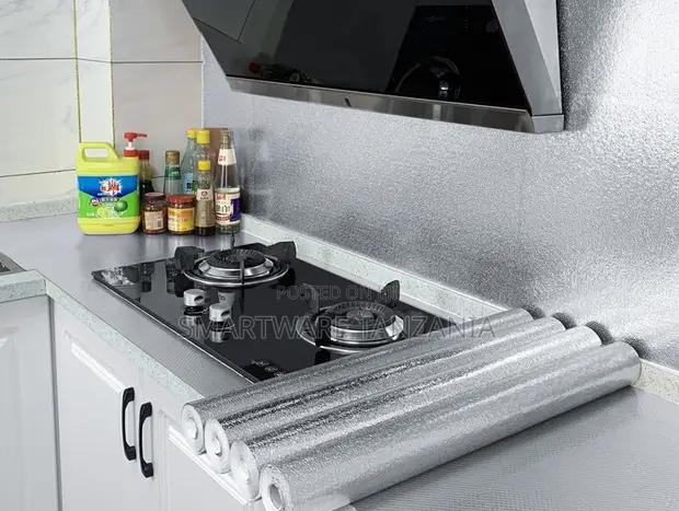 10m Wallpaper Kitchen Oil-Proof Self Adhesive Waterproof Aluminum Foil in Dar es Salaam, Tanzania