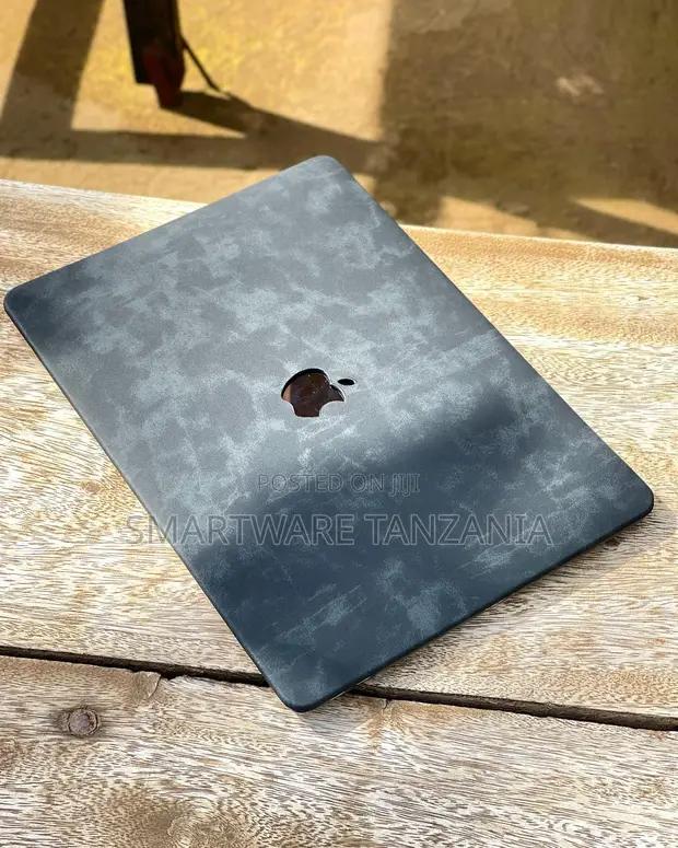Macbook Hard Case Dark Gray Marble Stone Effect Cover in Dar es Salaam, Tanzania