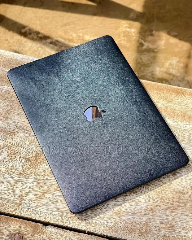 Macbook Hard Case Black Leather Texture Sleek Matte Cover in Dar es Salaam, Tanzania