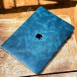 Macbook Hard Case Teal Blue Leather Texture Finish Cover in Dar es Salaam, Tanzania