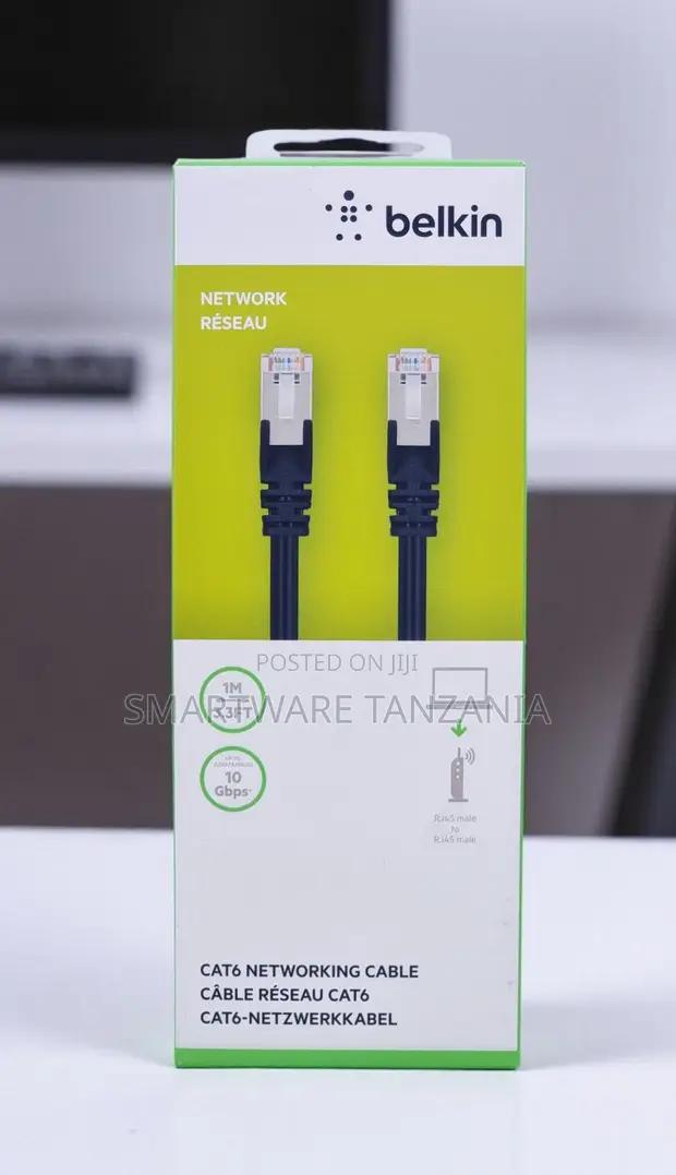 Belkin Cat6 Networking Cable 1m 10gbps Rj45 Ethernet Patch in Dar es Salaam, Tanzania