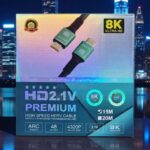 Hd 2.1v Premium Hdmi Cable 15m 48gbps Arc Hdr 4320p in Dar es Salaam, Tanzania