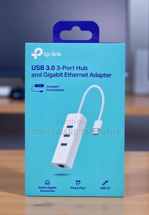 Tp-link Usb 3.0 3-port Hub With Gigabit Ethernet Adapter in Dar es Salaam, Tanzania