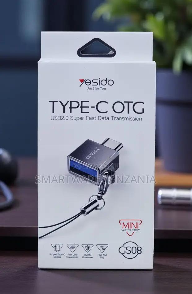 Yesido Gs08 Mini Type-c Otg Adapter Usb2.0 With Keychain in Dar es Salaam, Tanzania