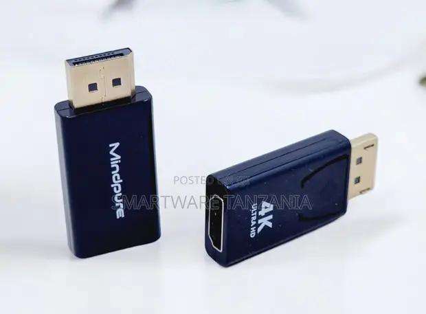 Mindpure Displayport To Hdmi Ultra Hd Dongle Blue Navy in Dar es Salaam, Tanzania