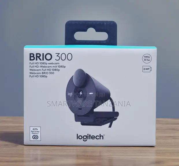 Logitech Brio 300 1080p Webcam Graphite 62% Recycled Plastic in Dar es Salaam, Tanzania