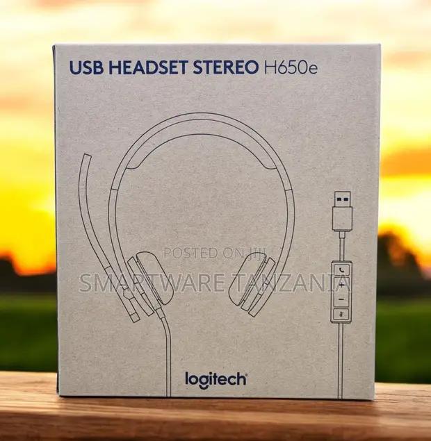 Logitech H650e Usb Stereo Headset Inline Controls Business in Dar es Salaam, Tanzania