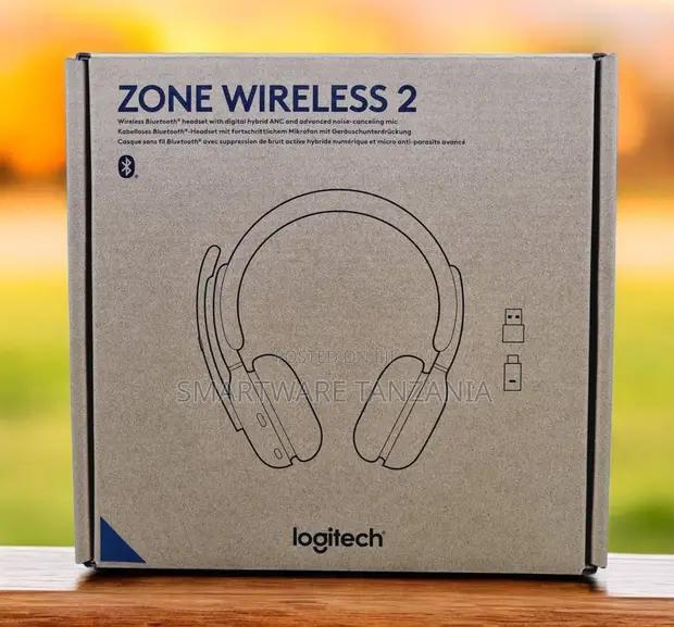 Logitech Zone Wireless 2 Bluetooth Anc Headset Noise Cancel in Dar es Salaam, Tanzania