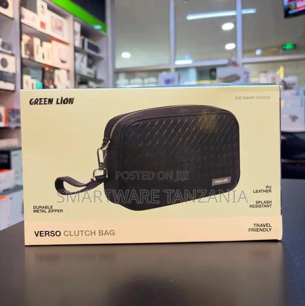 Green Lion Verso Clutch Bag Pu Leather Travel Pouch Splash Resistant in Dar es Salaam, Tanzania