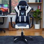 Racing Gaming Chair Black White Lumbar Neck High Back Swivel in Dar es Salaam, Tanzania
