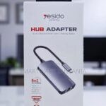 Yesido Hb15 6 in 1 Usb-C Hub Rj45 Sd Tf Usb 80w Pd Dock in Dar es Salaam, Tanzania